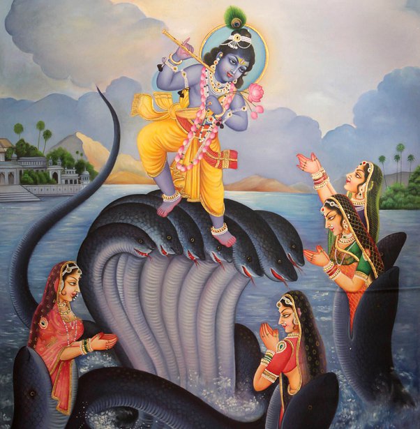 Naag Patni Krit Krishna stuti with hindi meaning